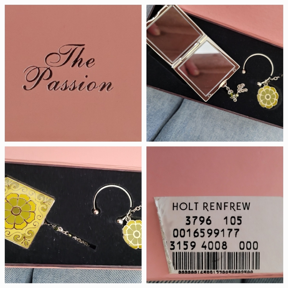 Purse Mirror / Key Ring Set / BOXED - Picture 2 of 8